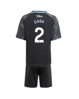 Billige Fotballdrakt Aston Villa Matty Cash #2 Replika Bortedraktsett Barn 2025-26 Kortermet (med bukser)